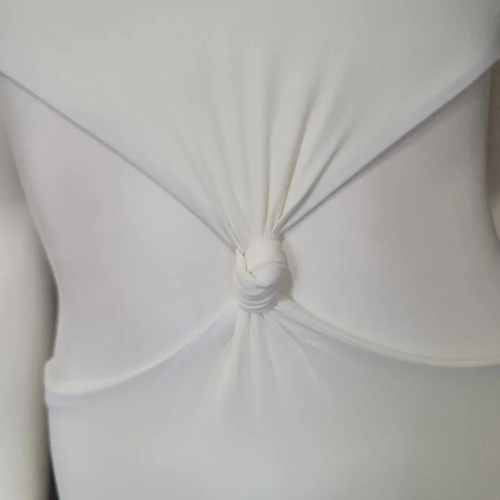 Solid & Striped Bailey Cream White One Piece Swimsuit Size Small - Picture 3 of 15